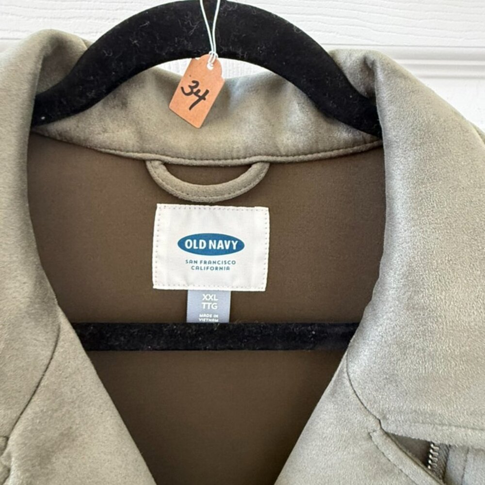 Sage Green Moto Jacket - Picture 3 of 3